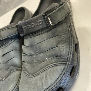 Crocs Yukon Men's Black Back Strap Slip On Clogs Sandal Size 11